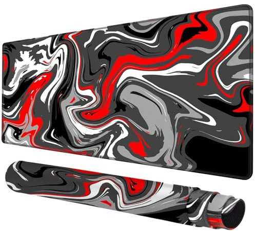 Rcege Large Mouse Pad for Desk - Gaming Mouse Pad with Non-Slip Base Stitched Edges, Desk Mat for Keyboard and Mouse