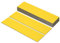 PATIKIL 10x2 Blank Name Plates, 16 Pack Custom Engraved Name Plate Rectangle Laser Engraving Blanks for Personalized Nameplates Office Door DIY Painting Supplies, Yellow, Black