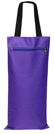 Kalttoy Saco de arena plegable para yoga con un solo asa para pesas de yoga y entrenamiento de resistencia, bolsa de arena pesada de lona