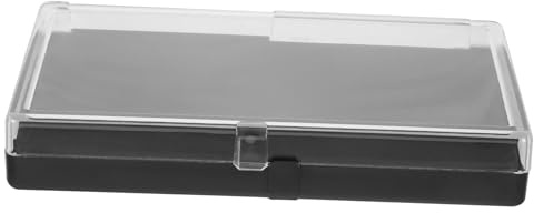 BESPORTBLE Multifunktionale Schmuckbox mit Flip deckel Transparenter Kunststoff aufbewahrungskoffer für Medaillen Münzen Anstecknadeln und Ringe Staubgeschützt Tragbar für Reise und