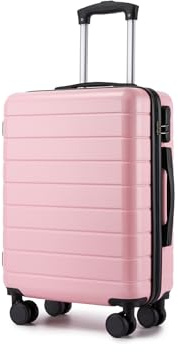 Shavont Handgepäck Koffer 55x40x20cm Ryanair Leicht Trolley Flugzeug Rosa | Robuste ABS Hartschale, Reisekoffer mit Leise 360° Doppelrollen, Kabinenkoffer Klein für Flugreisen und Kurztrips