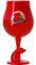 VERRES A BIERE - VERRE RINCE COCHON ROUGE 50CL