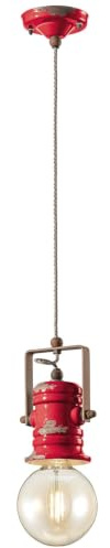 Wandleuchte C1840 Urban Collection 1 Licht Finish Vintage Rot Ferroluce