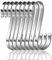 16 Paquete Ganchos S, Ganchos en Forma de S Acero Inoxidable Ganchos Cocina Metal Ganchos para Colgar el Gabinete de la Cocina Oficina del Dormitorio del Baño