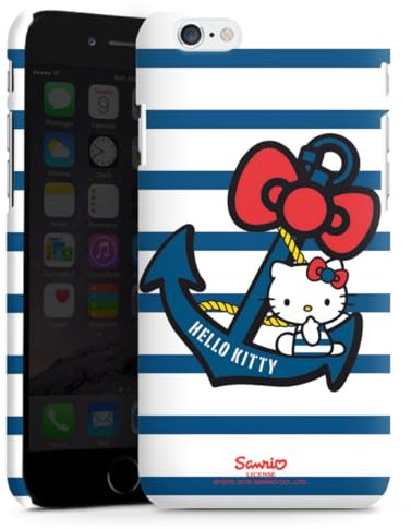 DeinDesign Premium Case kompatibel mit Apple iPhone 6 Smartphone Handyhülle Schutzhülle matt Hello Kitty Katze Anker