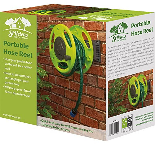 Wall Mountable Hose Reel - Stores up to 15m of Hose