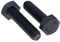 M10x100 Pernos de cabeza hexagonal negros, tornillos de cabeza de alta resistencia para construcción metálica, automotriz, maquinaria, bricolaje, acero HT Class 10.9 DIN933 10mm x 100mm (Pack of 5)
