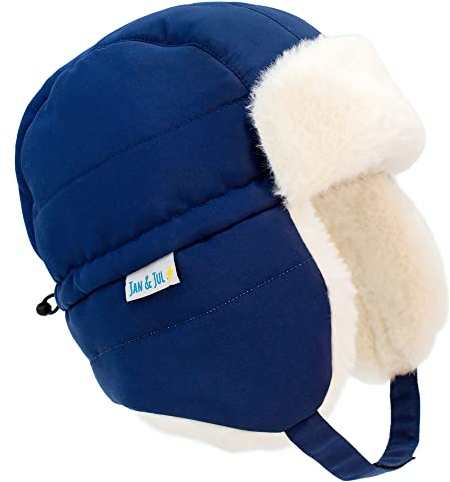 Jan & Jul Toasty-Dry - Bonnet d'hiver coupe-vent trappeur pour garçons et filles, 5-12 Jahre