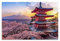 HYQHYX Poster sur toile Mont Fuji et fleurs de cerisier au Japon 60 x 90 cm