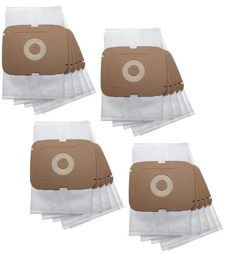 vhbw 20x Staubsaugerbeutel Ersatz für Lux 111000150 für Staubsauger - Mikrovlies, 25.15cm x 15,8cm, Weiß