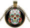 Floral Skull Steampunk Necklaces Classic Victorian Punk Mens Womens Jewellery Chain and Pendant Copper Vintage Cosplay Accessories Steam Punk Jewellery Chain Necklace for Men Women