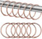 24 Pack Shower Curtain Rings, Rustproof Decorative Shower Curtain Hooks Metal Round Shower Ring Hooks for Bathroom Shower Rod (Rose Gold)