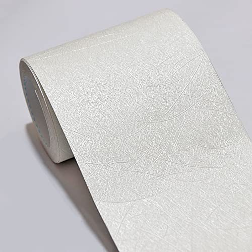 Guest Ruyunlai Bordüre selbstklebend Tausend Seide beige 8cm X 500cm zum Aufkleben für Wohnzimmer Küche Badezimmer Tapetenrahmen Abnehmbare Wasserdicht Bodenleiste Verdicken PVC Dekorative Bordüre