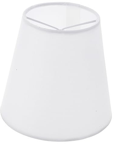 Lurrose Kleiner Lampenschirm Barrel Stoff Lampenschirm Clip Auf Birne Ersatzlampenabdeckungen Für Tisch- -Pendelleuchte Weiß