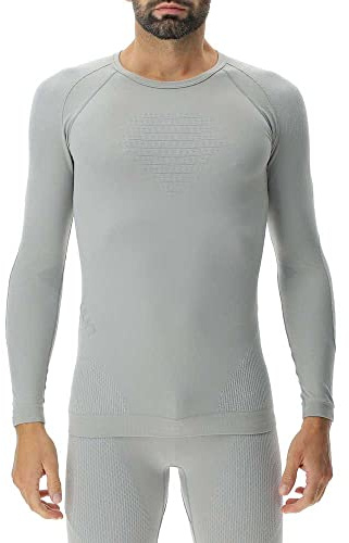 UYN U100006 EVOLUTYON UW LG_SL. T-Shirt Men's Nautikgrau/Perle/Perle M