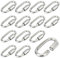 12 Stück Karabiner Schraubverschluss M5 Schraubkarabiner Edelstahl 304 Schraubverbinder Kettenglied Karabiner Rapid-Glied Schraubkarabiner Klein