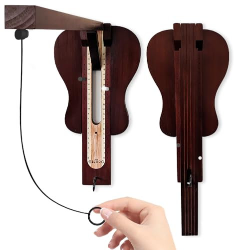 SWOOC Games - Hook and Ring Game - Guitar Game Room Wall Decor - Stylish Folding Design - Weather Resistant - Easy Adjust String - Ring Toss Game for Adults - Wall Games - Ring Hook Game - Bar Games