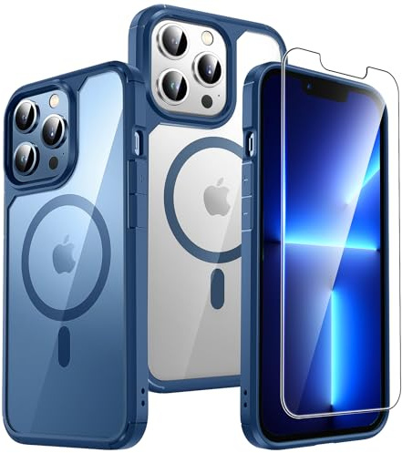 TAURI for iPhone 13 Pro Max Case Compatible with MagSafe, Navy Blue