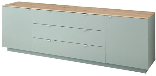 möbelando Lowboard >Core< in schilfgrün supermatt Dekor - 240x77x44 (BxHxT)