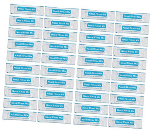 HAPINARY 80stücke Nasenspülsalz Kochsalzlösung Nasenreinigung Salz Schnelllöslich Ohne Iod Einzeln Verpackt Für Tägliche Nasenpflege Staubschutz Reise Büro