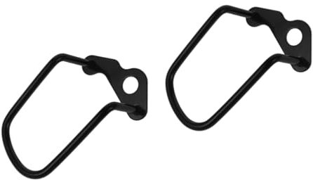 Yardwe Schnellspanner Chrom 2st Schaltwerkschutz Kettenstrebenschutz Schaltauge Hinten Schlüsselanhänger Handhaben Kettenschutz des Schaltwerks Bewachen Haken Roller Fixie-Fahrrad Fahrradschutz