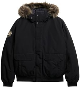 Superdry Herren Everest Kunstfell-Bomberjacke