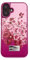 Ted Baker Scattered Flowers Inlay Hard Shell for iPhone 16 Plus Compatible with Magsafe - Pink