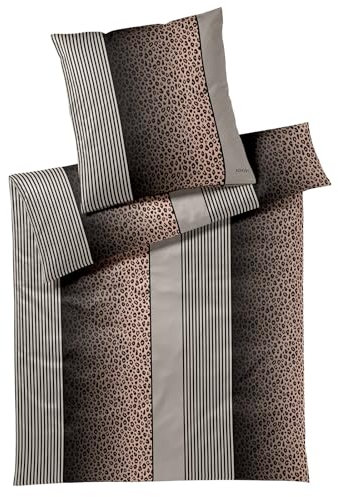 Joop! Bettwäsche Leo Taupe 1 Bettbezug 140 x 200 cm + 1 Kissenbezug 70 x 90 cm
