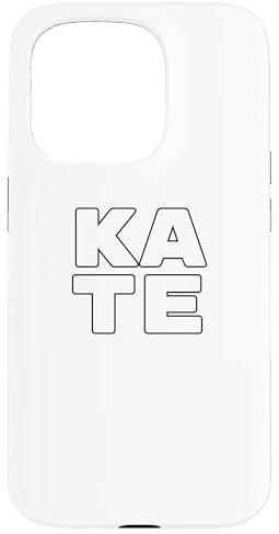 iPhone 15 Pro KATE Personalized Retro Girls Custom KATE Name Case