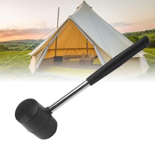 Gummihammer, 300g Campinghammer für Zelt- und Outdoor-Zubehör, Schonhammer für Handwerk und Heimwerken