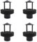 Iyalezirk - Dispensador de niebla flotante, humidificador ultrasónico, generador, nebulizador, agua, nebulizador para mini piscina (Negro)