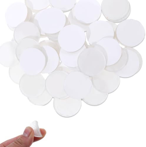 JIYIN 50 Stück Gumminoppen für Glasplatten, 25mm Elastikpuffer Selbstklebend Transparent Gummipuffer Schutzpuffer Abstandshalter Anti Rutsch Pads für Glasplatte Tisch Schrank