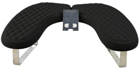 Amagogo Nail Arm Rest with Phone Holder,U Shaped Manicure Tool Non Slip Comfortable Nail Hand Pillow Cushion for Table Nails Tech, Black