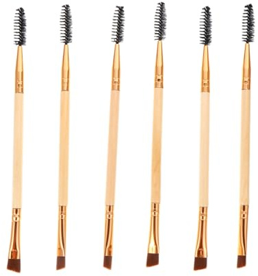 Homoyoyo 6 Pièces Pinceau à Sourcils Double Embout pour Applicateur Sourcils Outils de Maquillage pour Set de Pinceaux