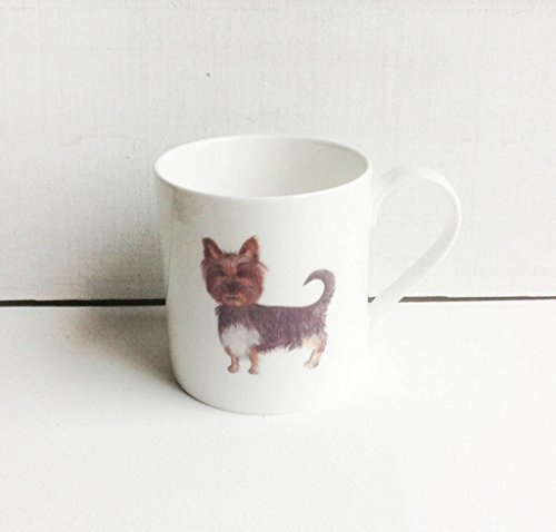Yorkshire Terrier Yorkie Fine Bone China Mug in Gift Box - Handmade in Stoke on Trent, England