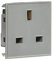 13A 1G unswitched Socket Module 50 x 50mm - Grey