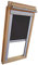 Verdunkelungsrollo Rollo für VELUX Dachfenster TYP GGL/GPL/GGU/GPU - F06 - Farbe dunkelgrau - mit Aluminium Seitenschienen - KLICK Montage