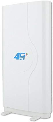 4G LTE-Plattenantenne mit hoher Verstärkung, 800 MHz bis 2600 MHz 88DBi Ultraschnelle Antenne, doppelte horizontale und vertikale Polarisation, tragbare Universalantenne SMA/CRC9/TS-9(SMA)