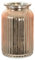 Angraves Rose Gold Ribbed Vase Jar Home Decoration Decor Ornament