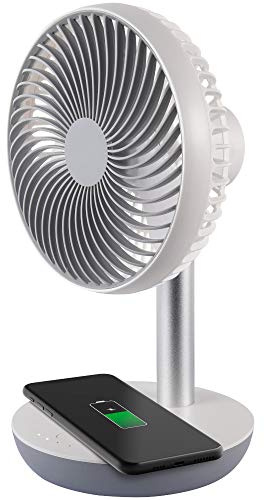 Ventilatore da tavolo Ardes Chargy - batteria ricaricabile, senza fili - Ricarica del telefono wirel