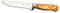 DUE BUOI Coltello FORGIATO DISOSSO Flessibile da Chef - Lama da 14.50 CM - Manico OLIVO