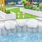 Coussin de Spa et Porte Gobelet pour Spa Gonflable | Set Confort Spa | Kit d'accessoires pour Spa