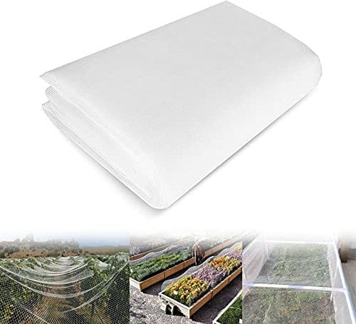 Insect Protection Net, Garden Plant Protective Netting Fine Mesh Vegetable Grow Tunnel Net Bird Barrier Plant Cover for Protecting Plants, Vegetables, Fruits, Crops, Flowers 3X4M