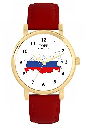 Toff London Uhr mit russischer Flagge