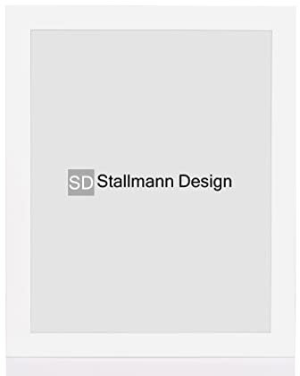 Stallmann Design Bilderrahmen 'Reno' | Größe: 70x100cm | Farbe: Weiß | 40 mm starke Rahmen-Breite