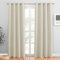 PONY DANCE Verdunklungsvorhänge Beige Thermovorhang mit Ösen Gardienen 2-Set H 210 x B 132 cm Blickdichte Vorhänge Wohnzimmer Modern, Hellbeige