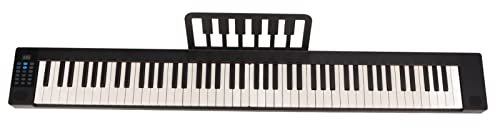 Piano Pliable, Haut-Parleur intégré Pleine Grandeur Piano Pliable 88 Touches avec Fonction MIDI pour la Maison (Prise UE)