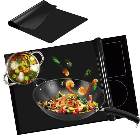RYAN 1 Stuck 52x78cm Herdabdeckung Induktionsfeld Abdeckung Induktionskochfeld Abdeckung Induktionsmatte Schutzmatte Silikonmatte HitzebestäNdiges Multifunktional für Induktionsherd