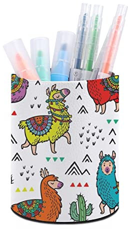 ORENZ Stifthalter Buntes Alpaka Kaktus Bleistifthalter Desktop Storage Case Schreibwaren Zubehör Make-Up Pinselhalter