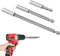 Joyan Set di 3 prolunghe per trapano con albero esagonale magnetico - Per viti e dadi - Supporto estensibile per avvitatore e trapano a batteria